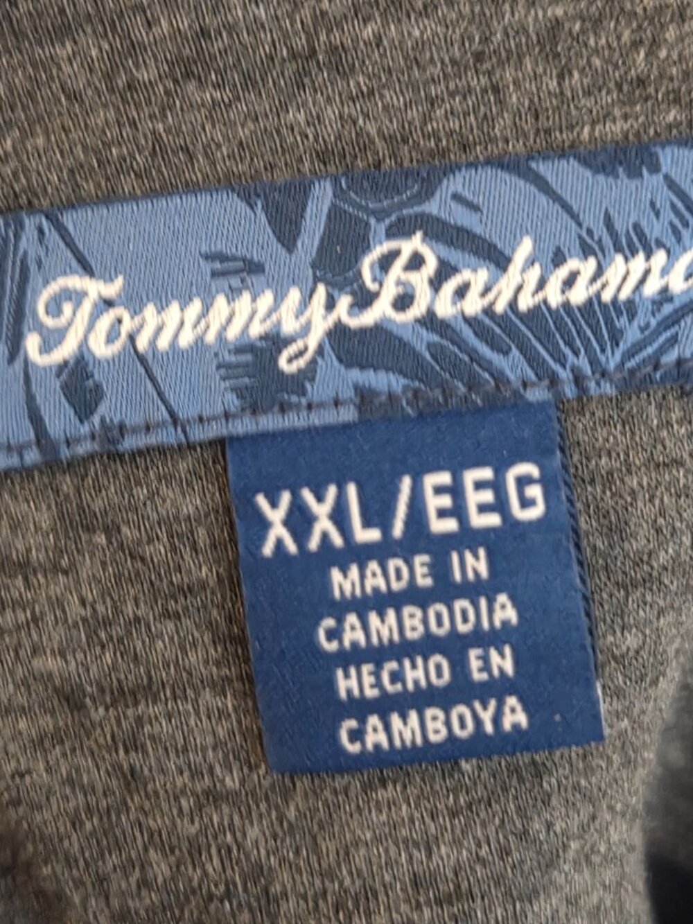 Tommy Bahama Long Sleeve Crewneck Shirt Men 2XL Blue Coastal Quiet Luxury - Picture 8 of 10
